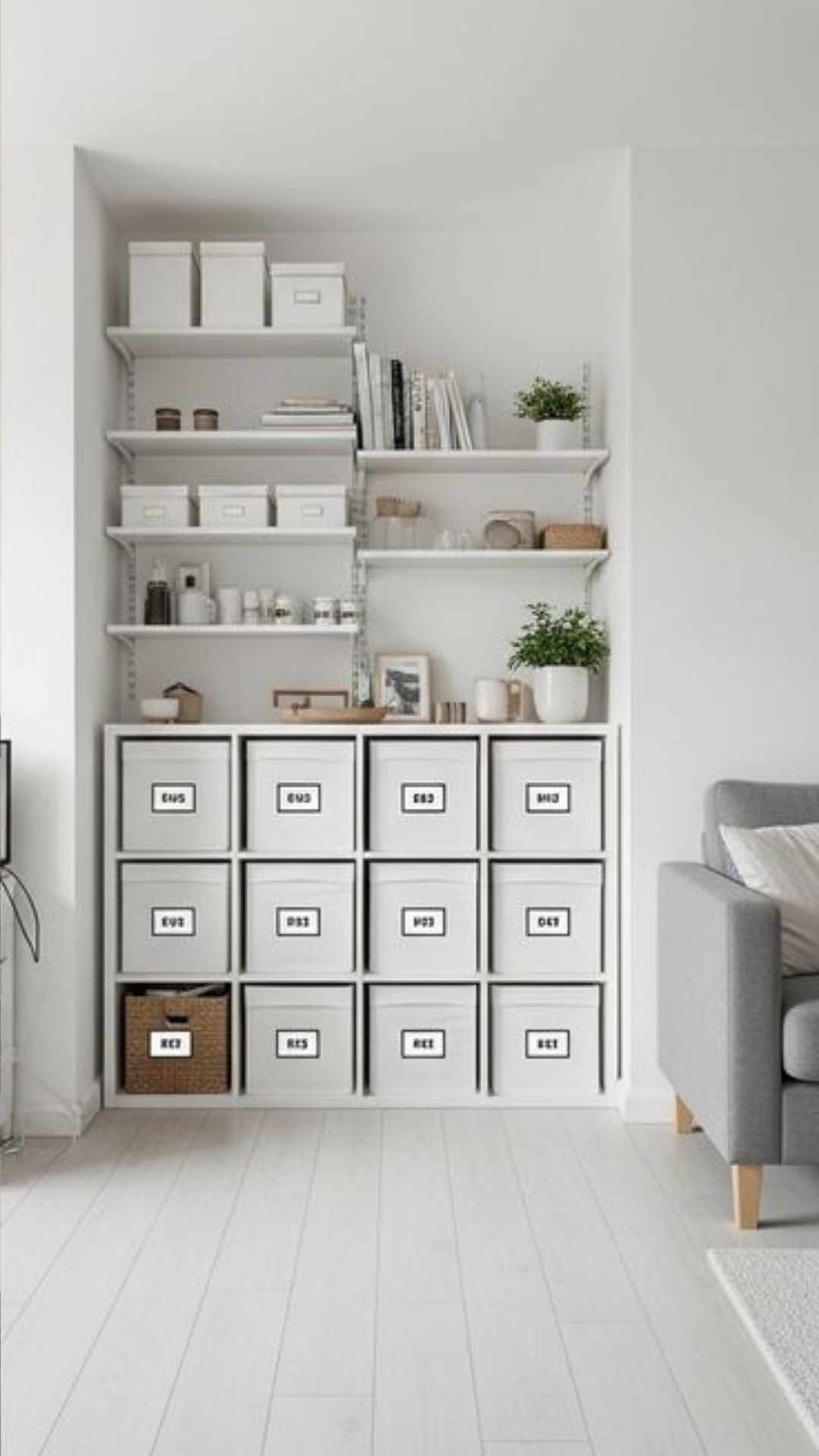 After organising