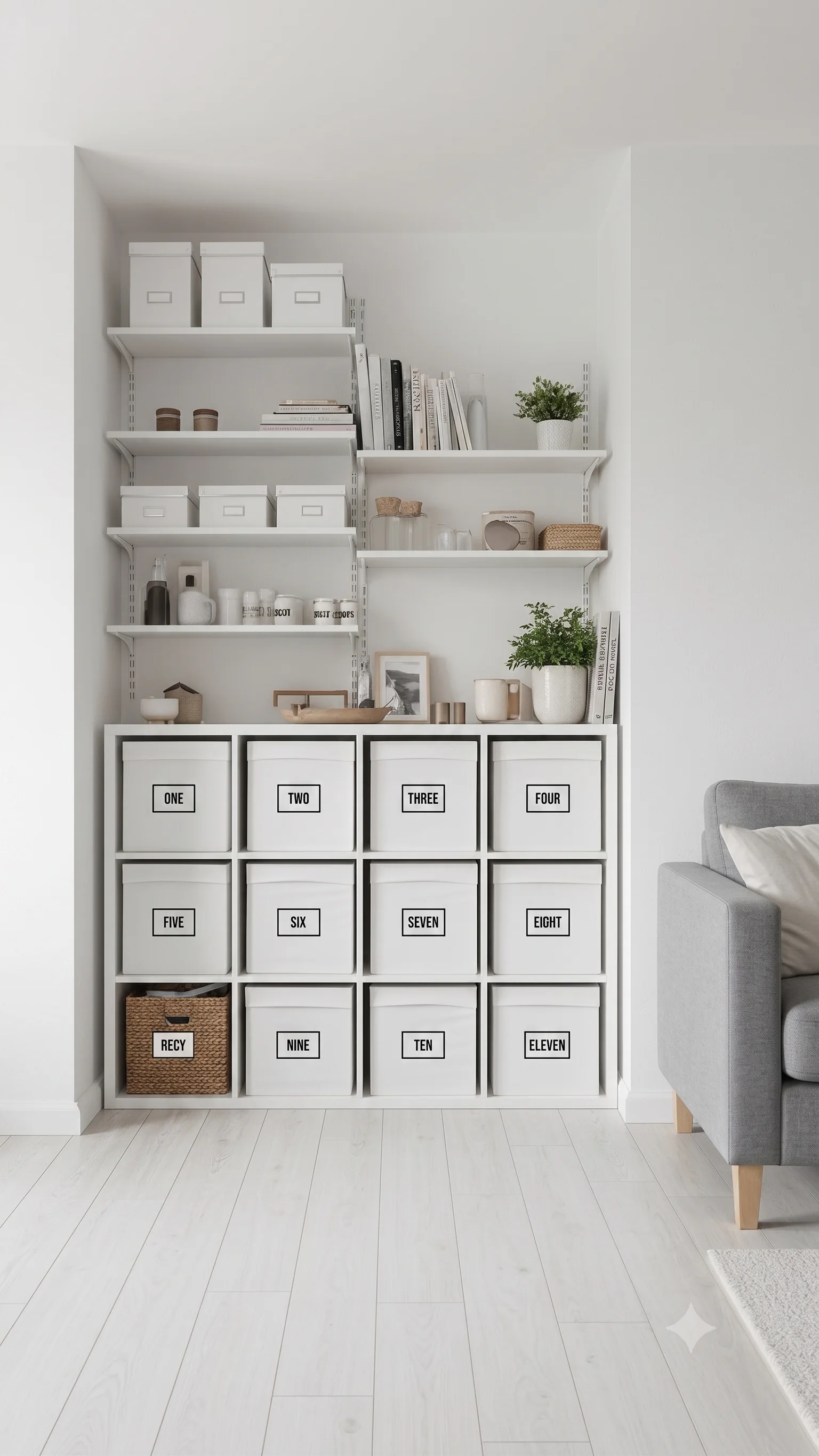 After organising